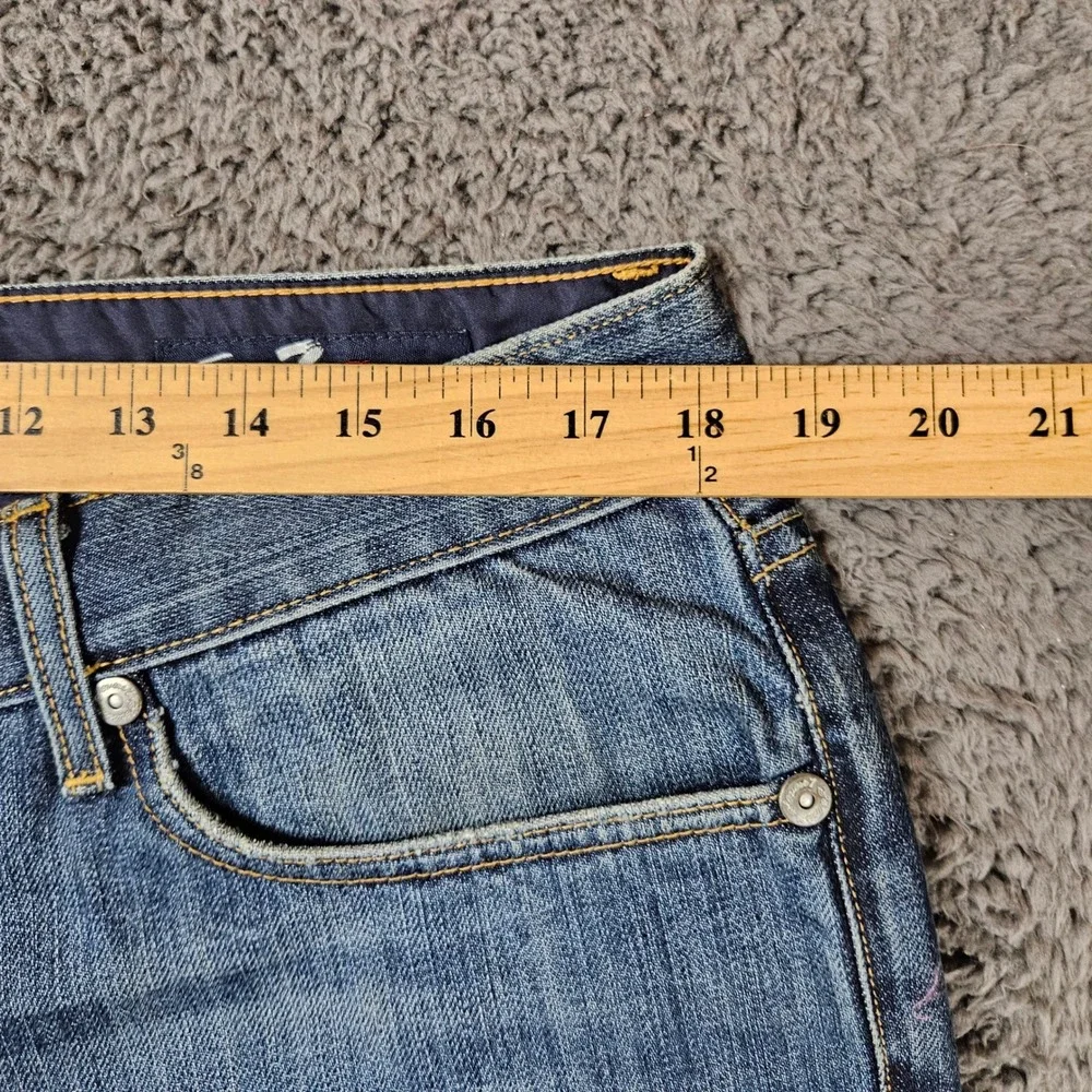 Seven7 Premium Mens Blue‎ Medium Wash Straight Leg Jeans Size 36x32 - Picture 3 of 10